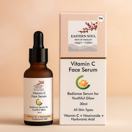 Vitamin C Face Serum with Niacinamide & Hyaluronic Acid – Brightening, Hydrating & Anti-Aging Formula
