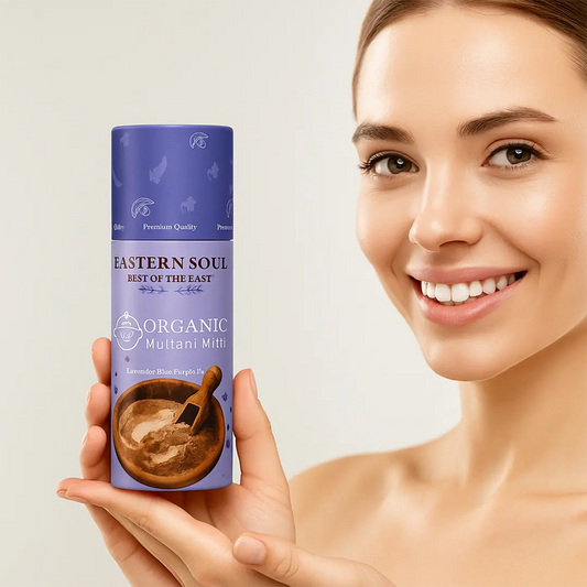 Organic Multani Mitti Face Pack – Neemveda, Soothing Rose & Lavender Bliss | Herbal Skin Care for Oil Control, Brightening & Hydration