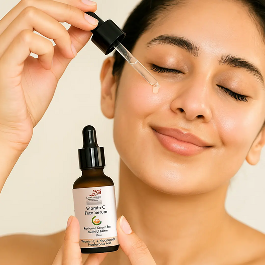 Vitamin C Face Serum with Niacinamide & Hyaluronic Acid – Brightening, Hydrating & Anti-Aging Formula