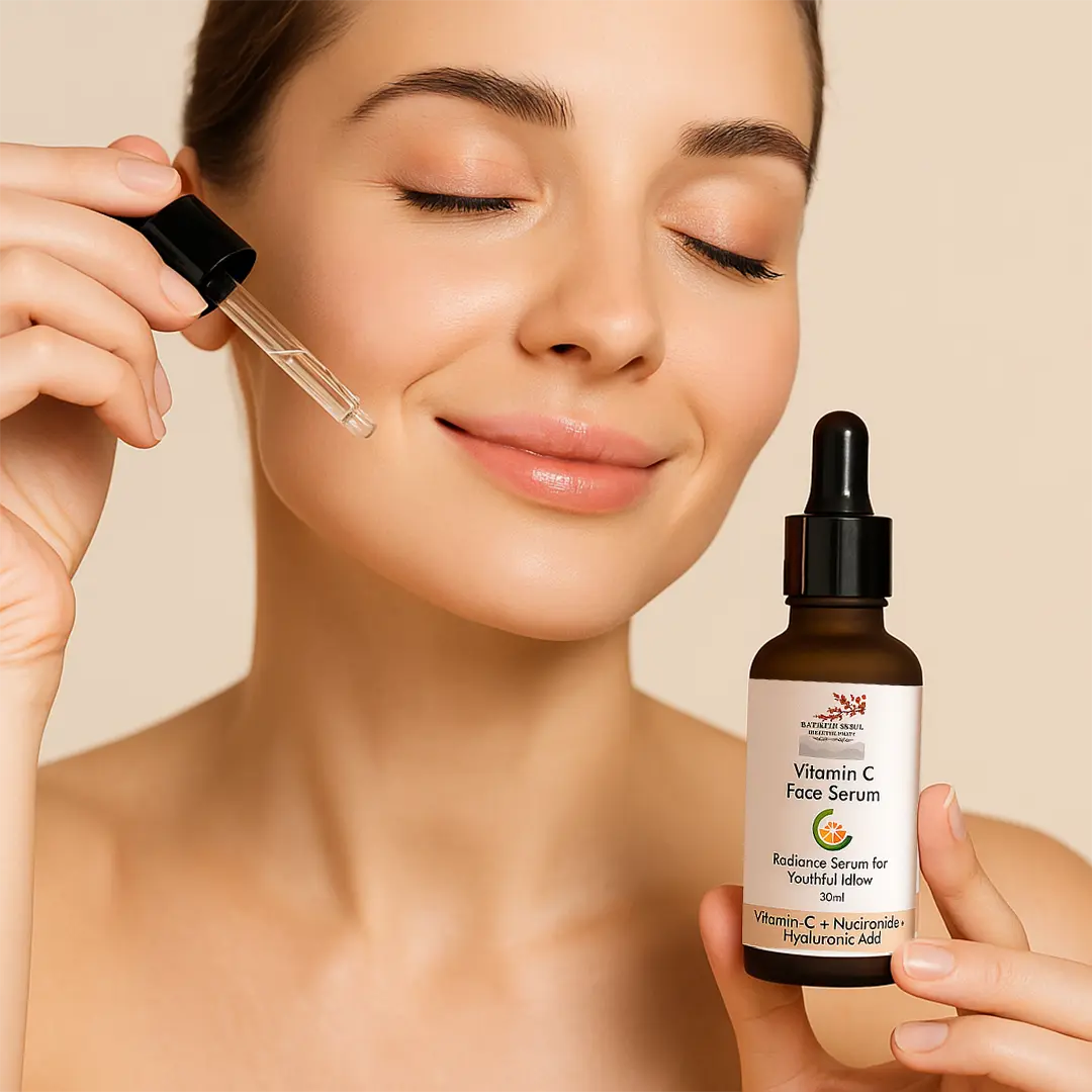 Vitamin C Face Serum with Niacinamide & Hyaluronic Acid – Brightening, Hydrating & Anti-Aging Formula