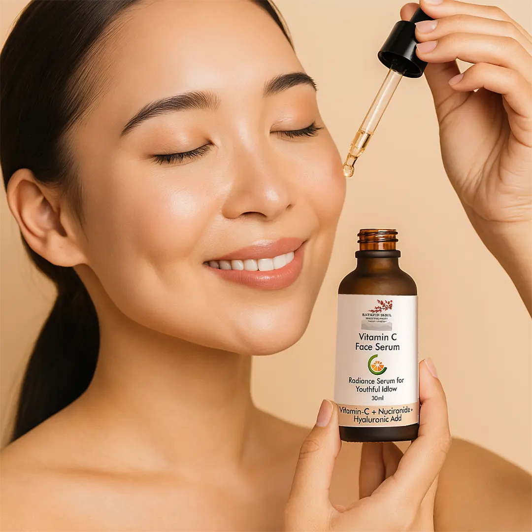 Vitamin C Face Serum with Niacinamide & Hyaluronic Acid – Brightening, Hydrating & Anti-Aging Formula