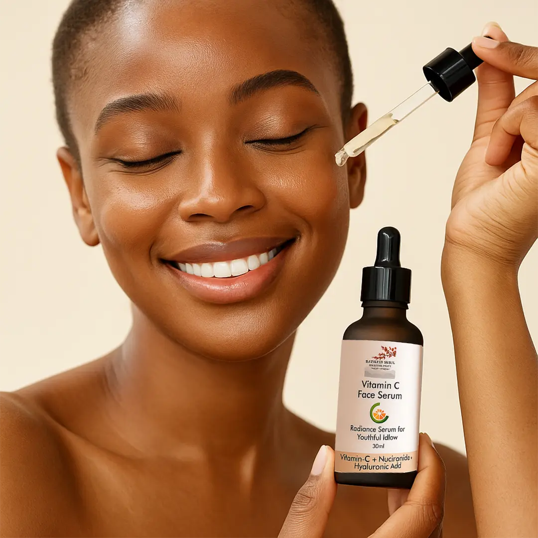 Vitamin C Face Serum with Niacinamide & Hyaluronic Acid – Brightening, Hydrating & Anti-Aging Formula