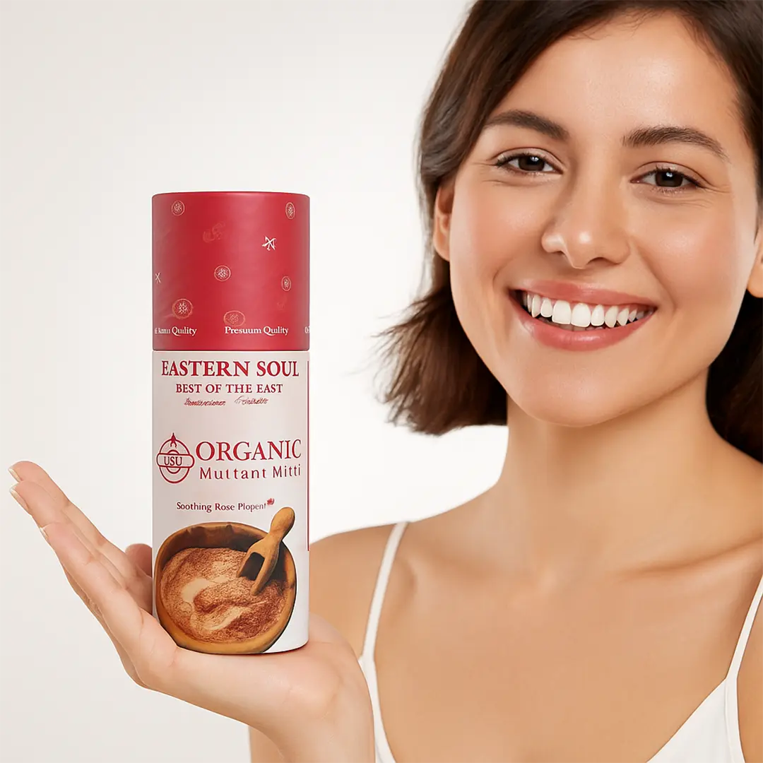 Organic Multani Mitti Face Pack – Neemveda, Soothing Rose & Lavender Bliss | Herbal Skin Care for Oil Control, Brightening & Hydration